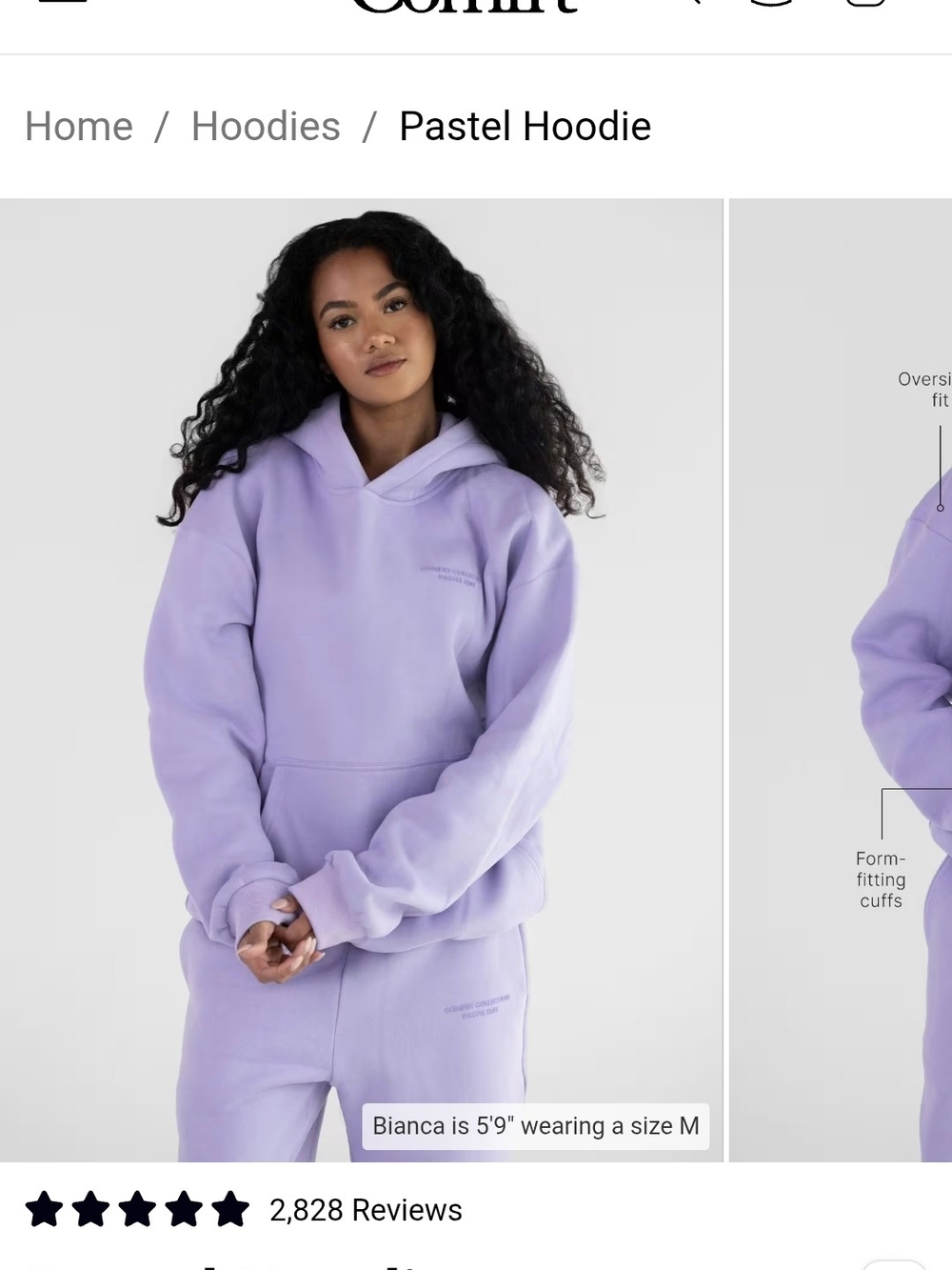 Comfort Colors Pastel Lavender Hoodie - Women's Oversized Pullover And Pants